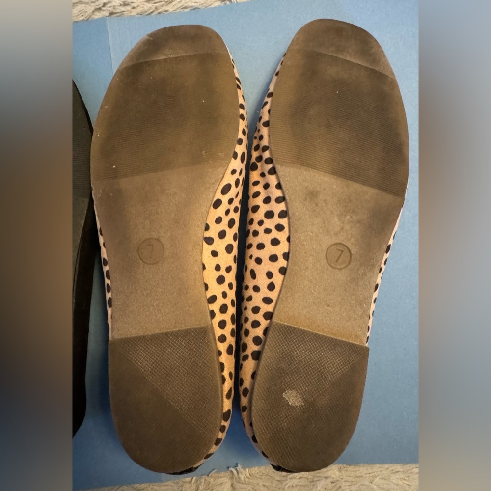 Universal Thread Black and Tan/Black Animal Print Ballet Flat BUNDLE | Size: 7 - Picture 9 of 10